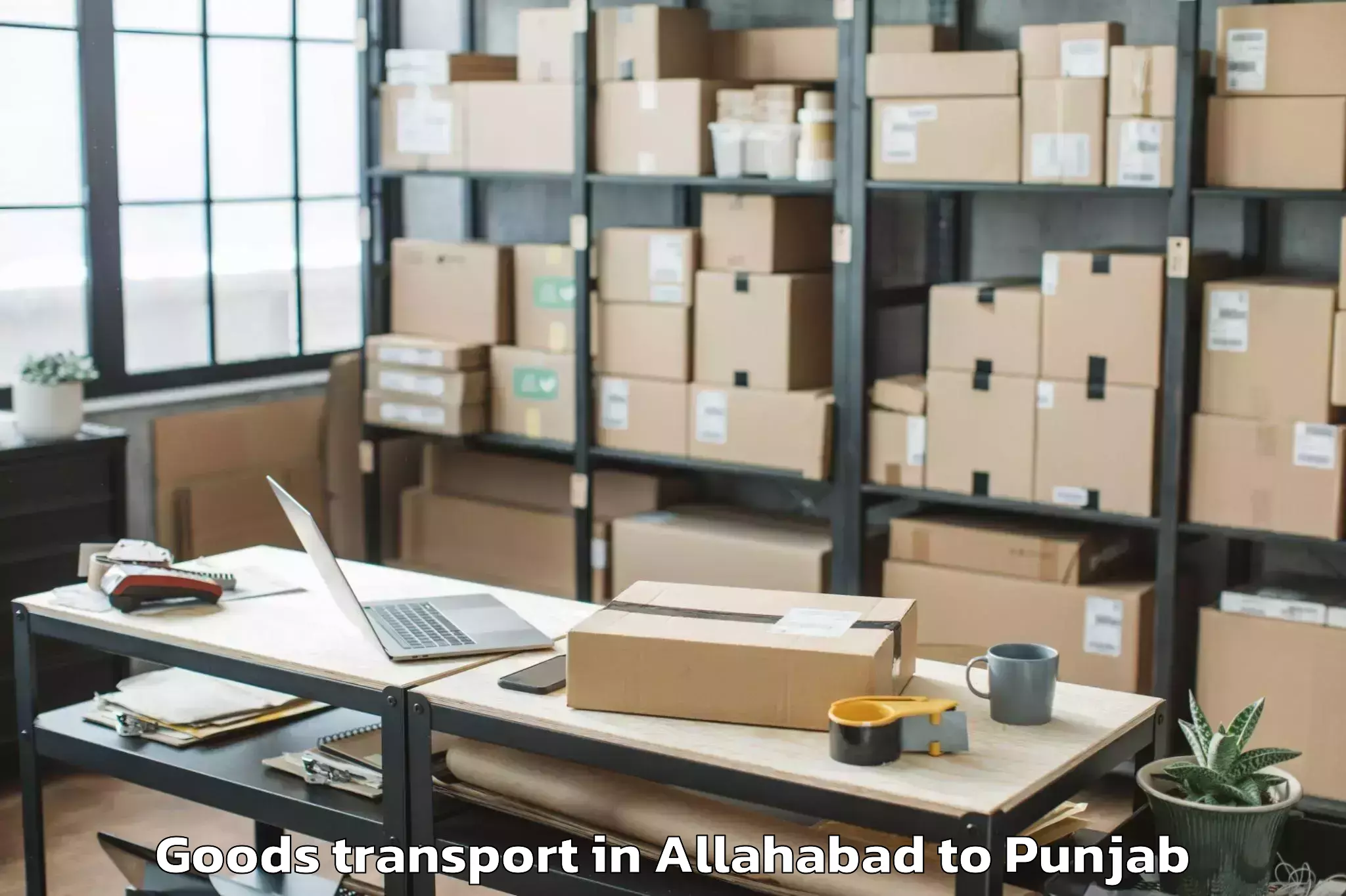 Affordable Allahabad to Sujanpur Goods Transport